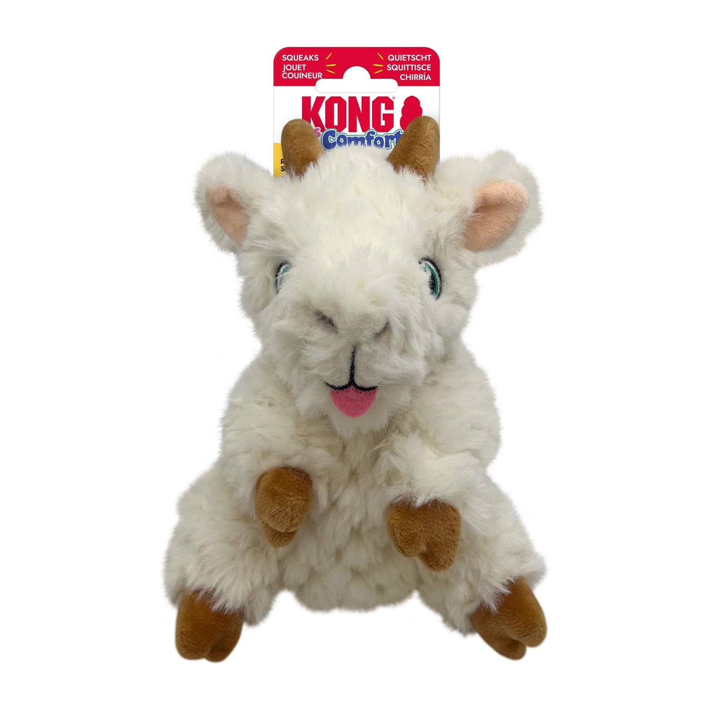 KONG Comfort Tykes Gosling, Cow & Goat Designs Available | Soft Toy for Small Dogs