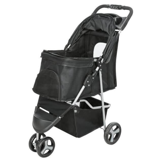 Trixie Buggy for Dogs & Cats up to 11kg | Stroller Pram for Older, Small and Mobility Limited Pets