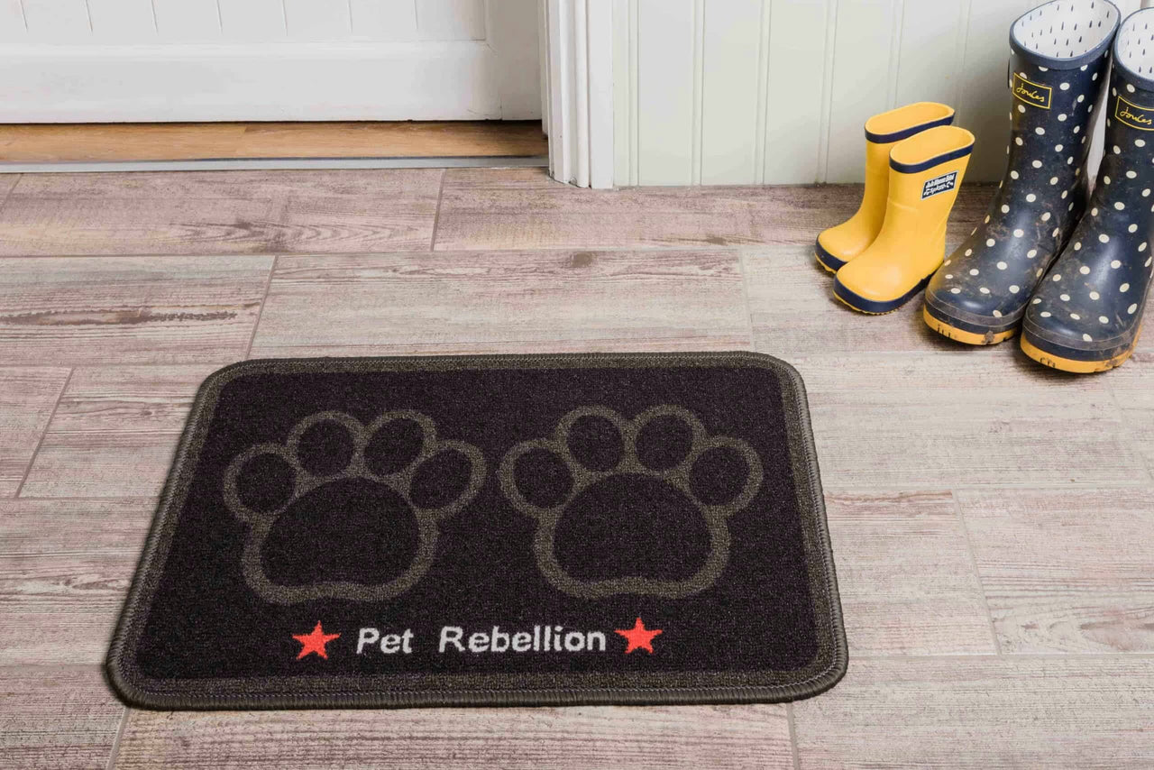 Dinner Mate Absorbent Food & Water Bowl Mat by Pet Rebellion
