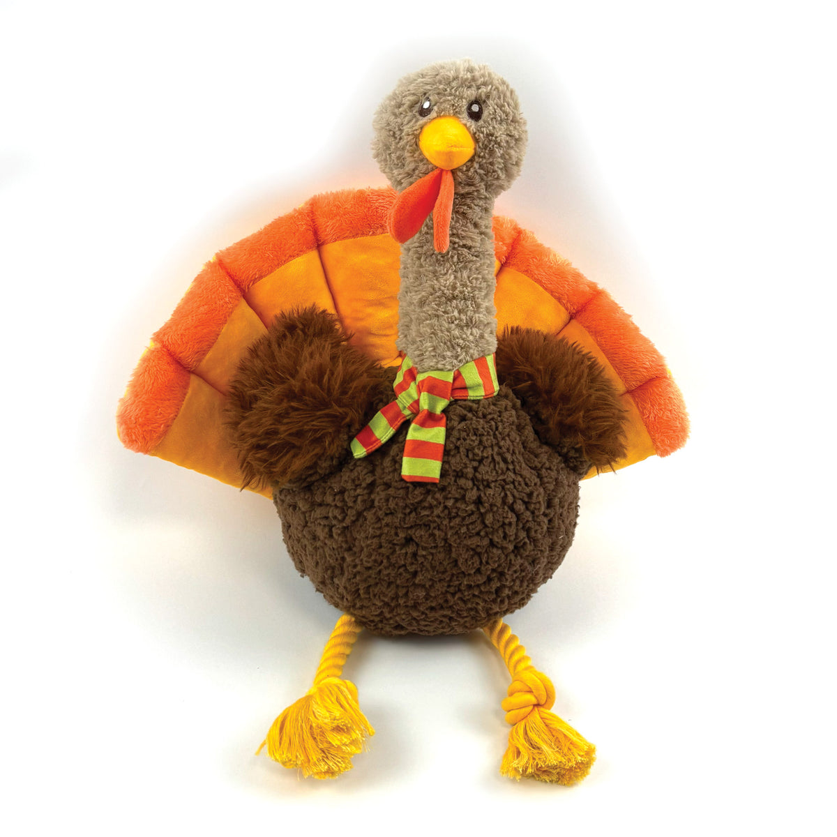 Jumbo Tommy Turkey 🦃 Plush Christmas Dog Toy by Happy Pet
