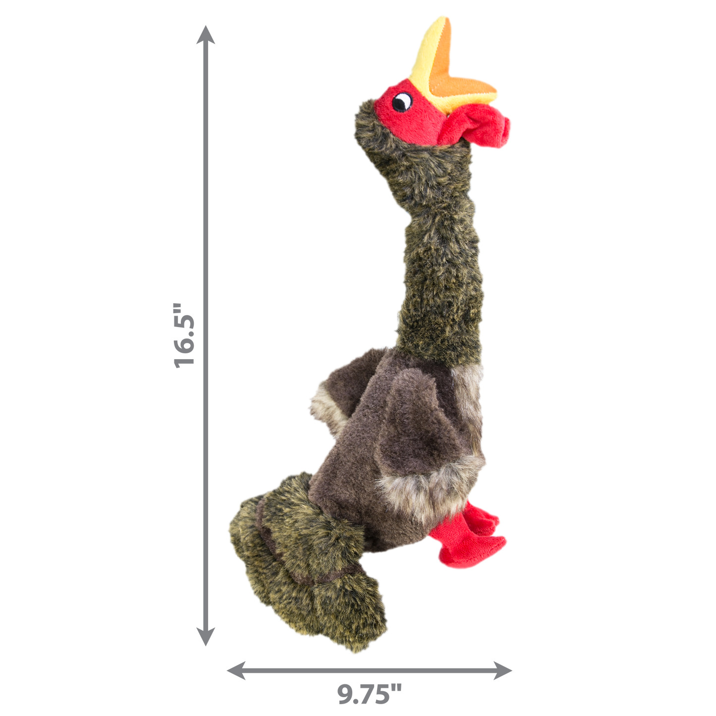 KONG Shakers Honkers Turkey | Large Soft Dog Toy