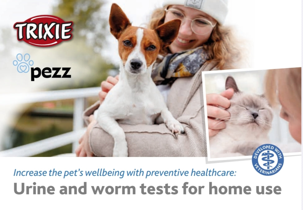 PezzLife Worm Test for Cats – Home Parasite Test Kit for Roundworms, Whipworms, Hookworms, Coccidia & Giardia
