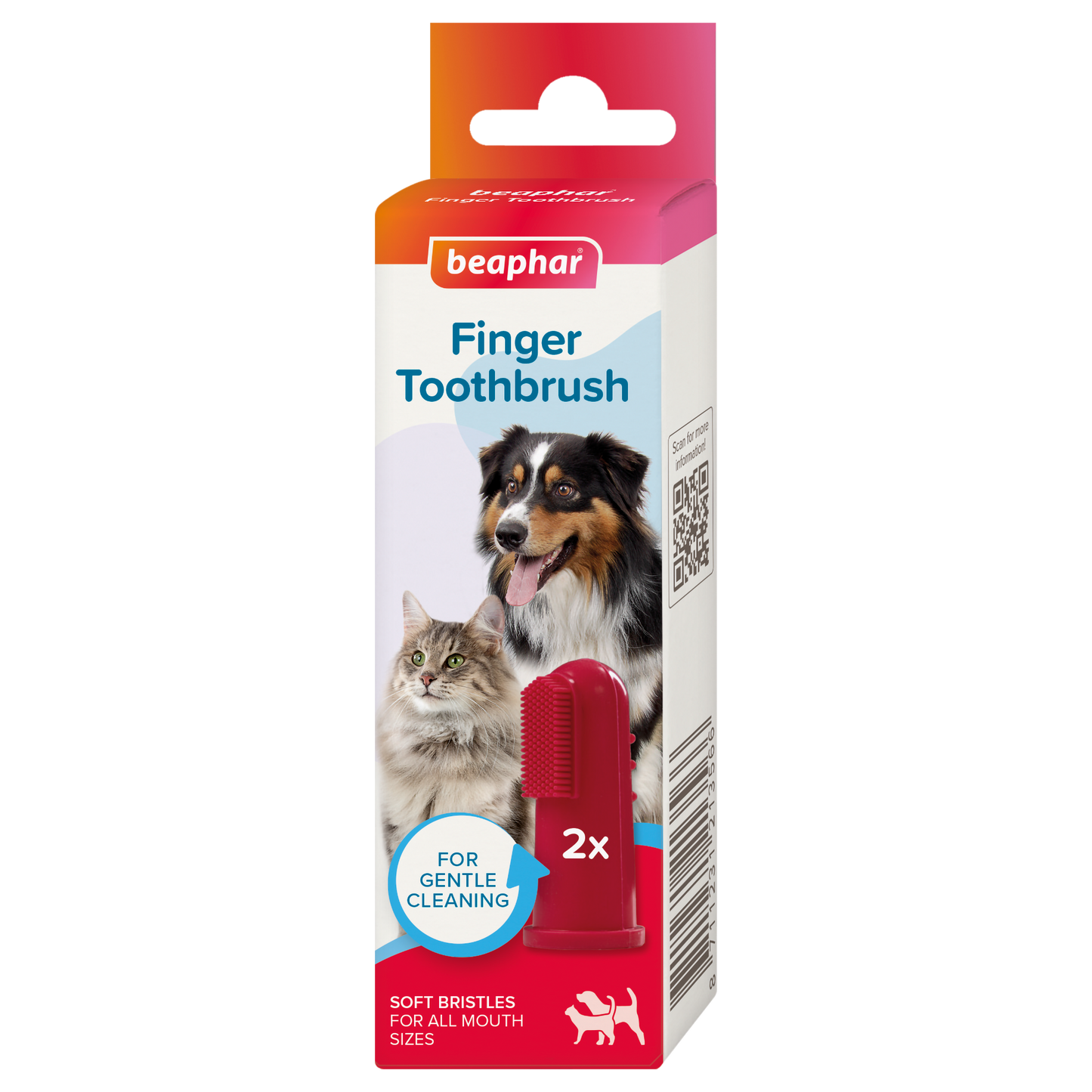 Beaphar Finger Toothbrush | Gentle Silicone Dental Care for Dogs & Cats