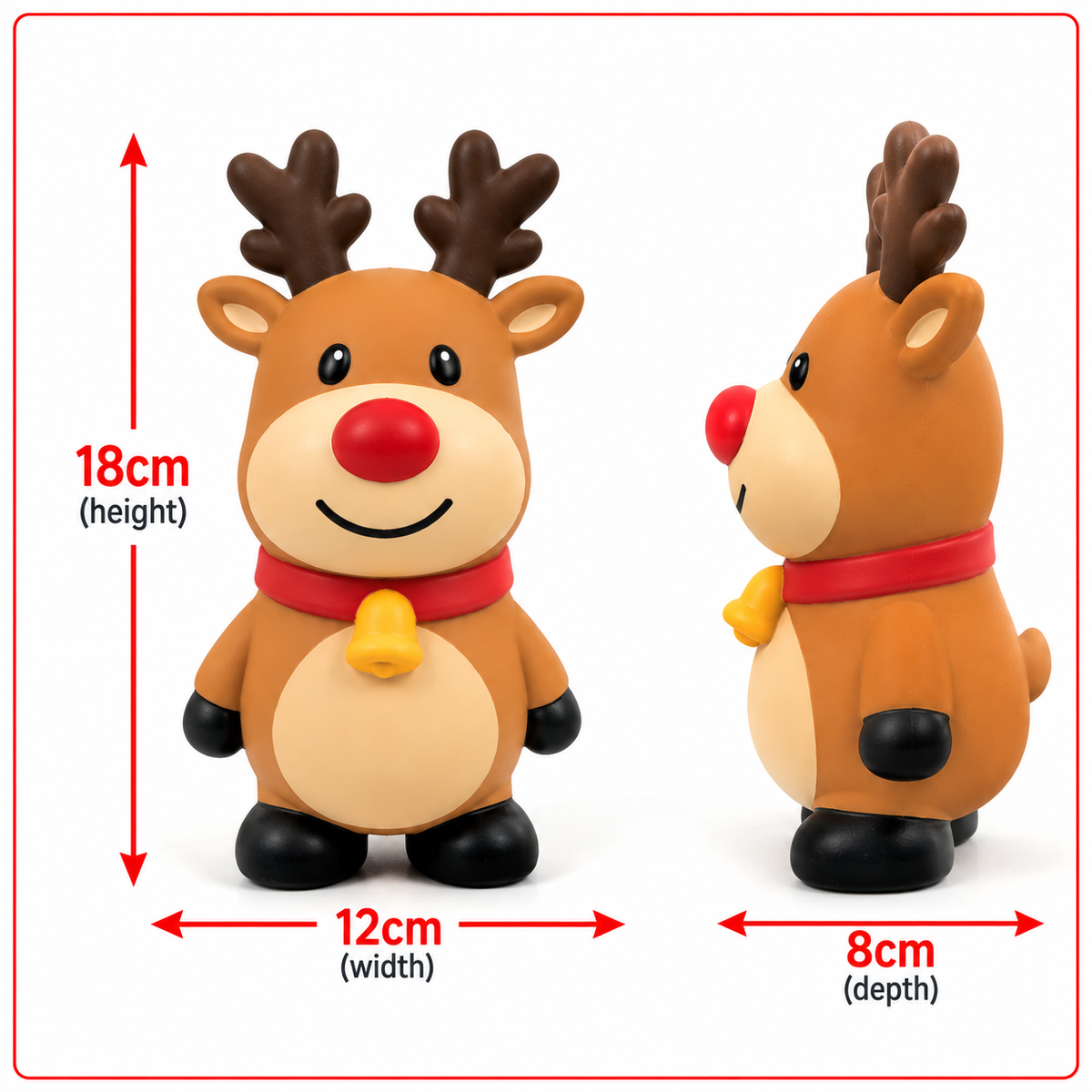 Ralph Reindeer Latex 🦌Dog Toy by Happy Pet