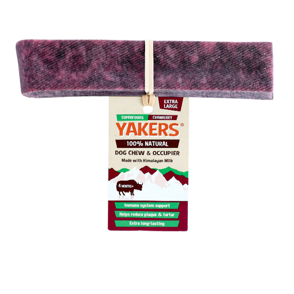 Yakers Cranberry 🍒🧀 Himalyan Yak Milk | Hard Cheese Dog Chew