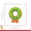 Festive Green Donut Latex 🍩 Dog Toy by Happy Pet