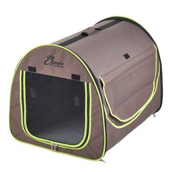 Cheeko Pop Up Pet Dome | Foldable Dog & Cat Fabric Travel Crate