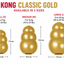KONG Classic Limited Edition GOLD | 50th Anniversary Enrichment Dog Toy