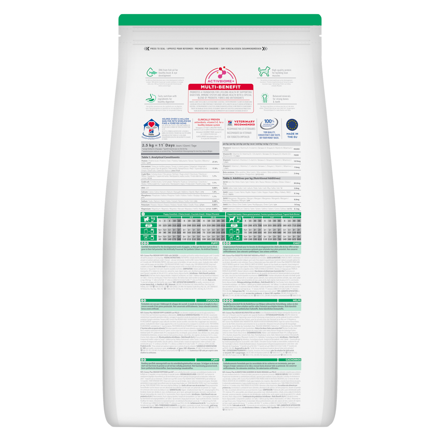 Hill's Science Plan Puppy Chicken 🐔 Medium Breed Dry Dog Food