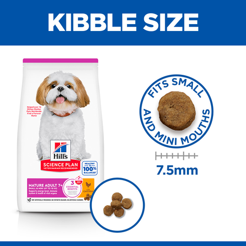 Hill's Science Plan Mini Mature Chicken Small Breed Dry Food for Senior Dogs