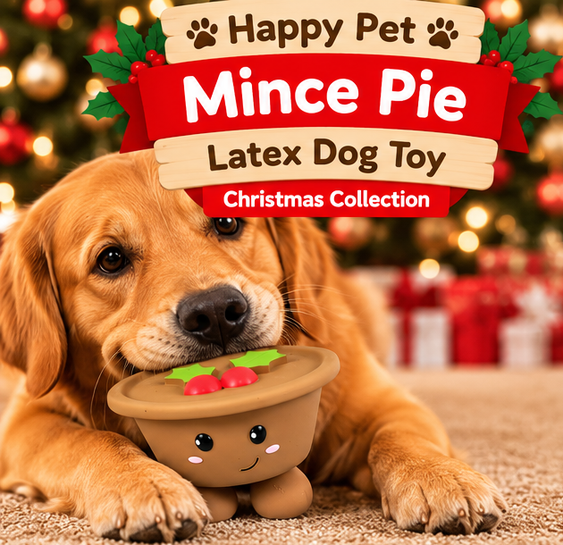 Mince Pie Latex 🥧 Christmas Dog Toy by Happy Pet