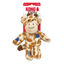 Kong plush giraffe dog toy with packaging on a white background