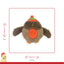 Rolo Robin Unstuffed Crinkle 🐦‍⬛ Dog Toy by Happy Pet
