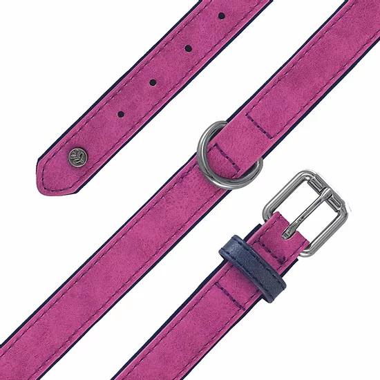 Sotnos BrightsTech | Vegan Leather Dog Collar - Raspberry Purple