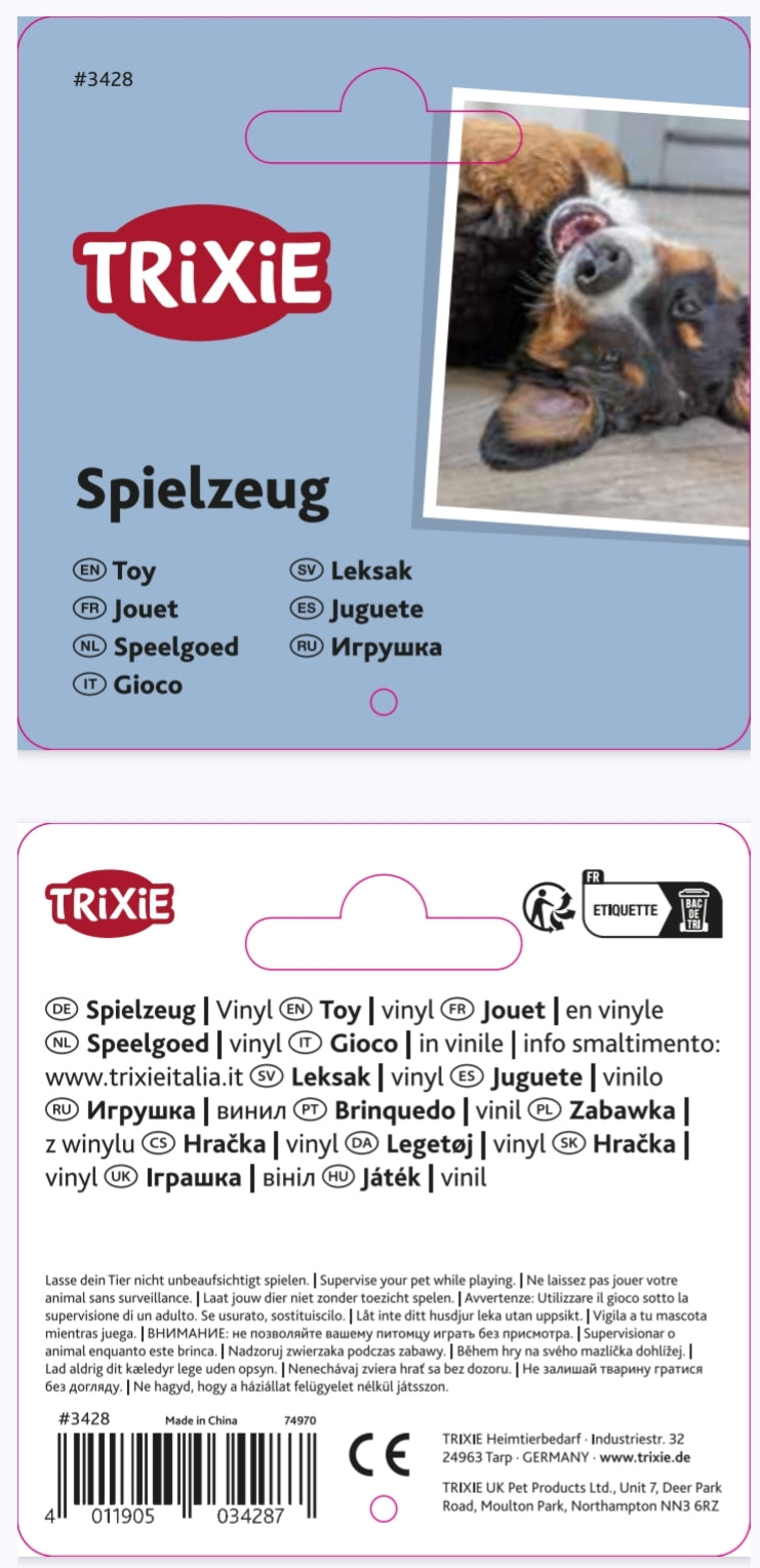 Trixie | Vinyl Hedgehog Ball | Dog Toy (6cm or 10cm)