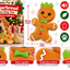 Gingerbread Latex 🍭Christmas Dog Toy by Happy Pet
