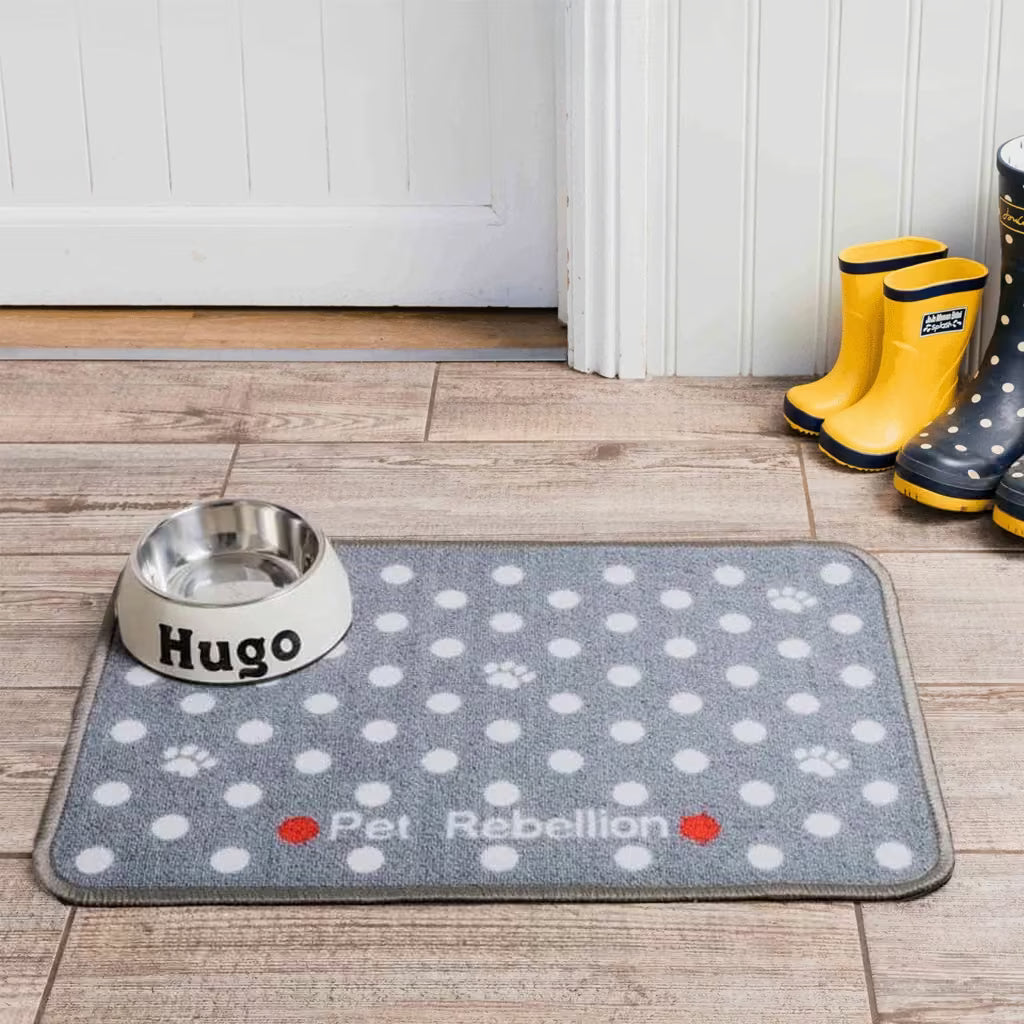 Dinner Mate Absorbent Food & Water Bowl Mat by Pet Rebellion