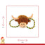 Herby Highland Cow Tug of War 🐂 Christmas Dog Toy by Happy Pet