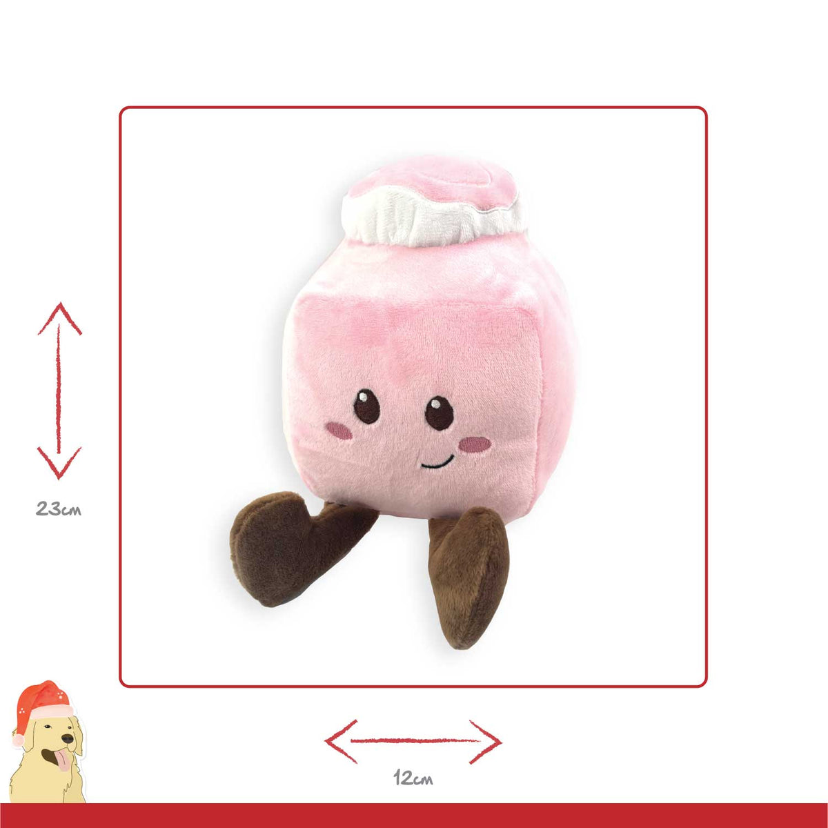 French Fancy 🧁 Multi Squeaker Christmas Dog Toy by Happy Pet