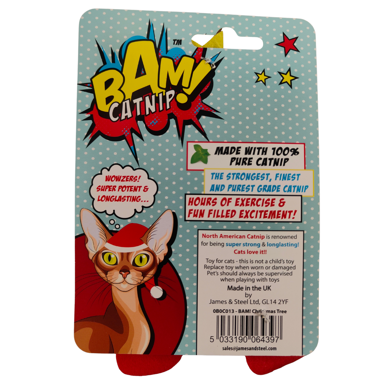 BAM! Catnip Christmas Tree | Festive Cat Toy