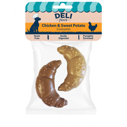 Deli Paws Croissants | Natural Dog Chewy Treat by Happy Pet