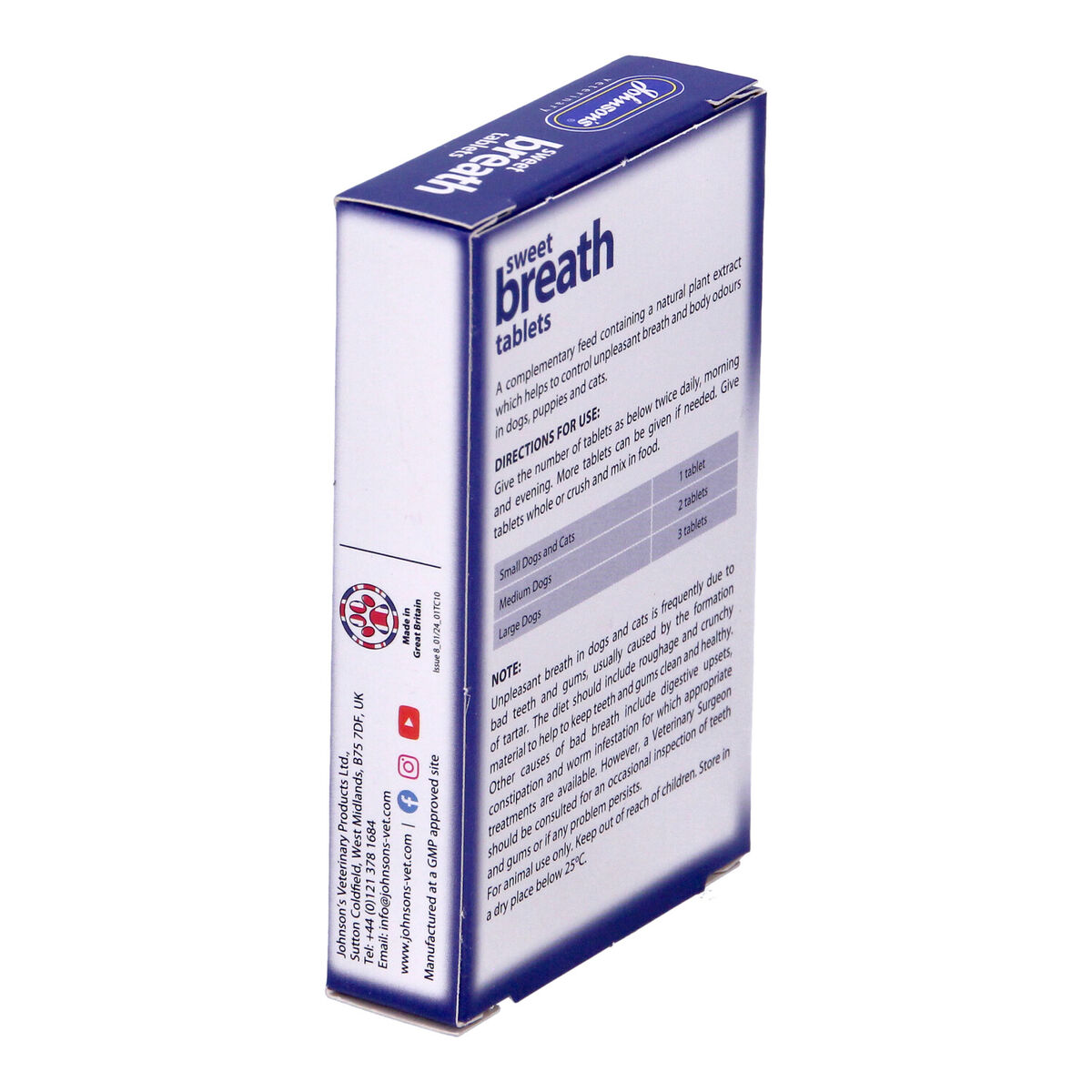 Johnson's Veterinary | Dog & Cat Dental Care | Sweet Breath Tablets