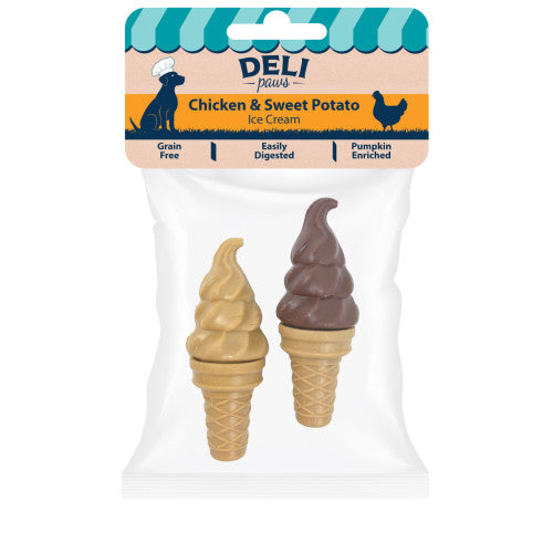 Deli Paws Ice Cream | Natural Dog Chewy Treat by Happy Pet