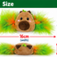 Corby Capybara Feather 🦫🪶 Christmas Cat Toy by Happy Pet