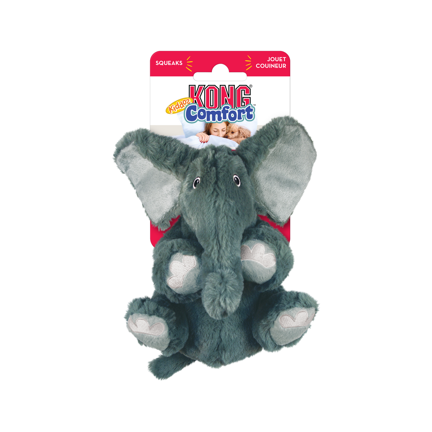 KONG Comfort Kiddos Elephant | Soft Dog Toy