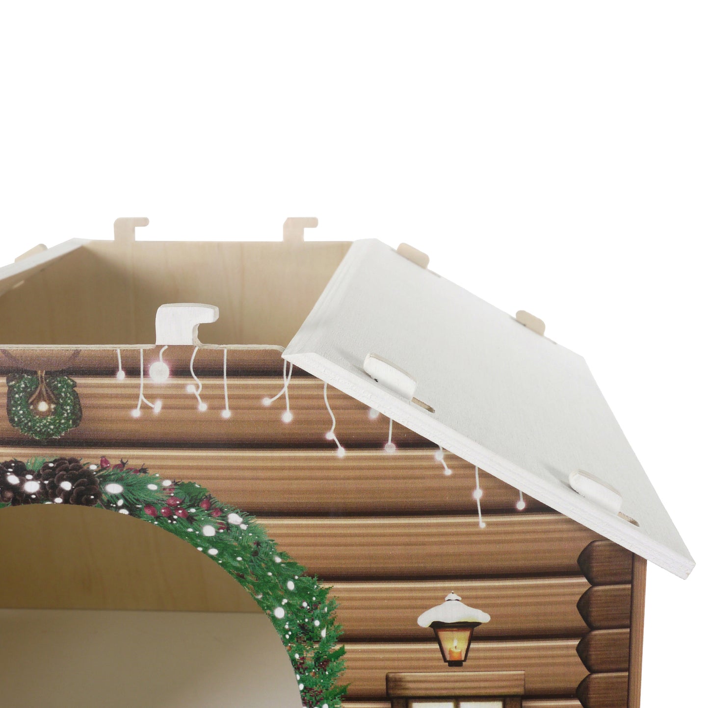 Rosewood Winter Cabin | Small Pet Christmas Hideaway House