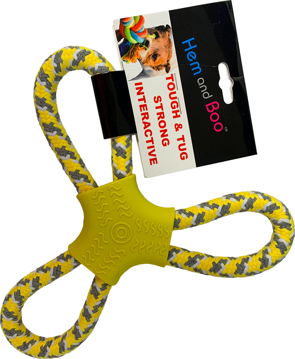 Hem & Boo Tough & Tug 3 Loop | Rope & TPR Dog Toy