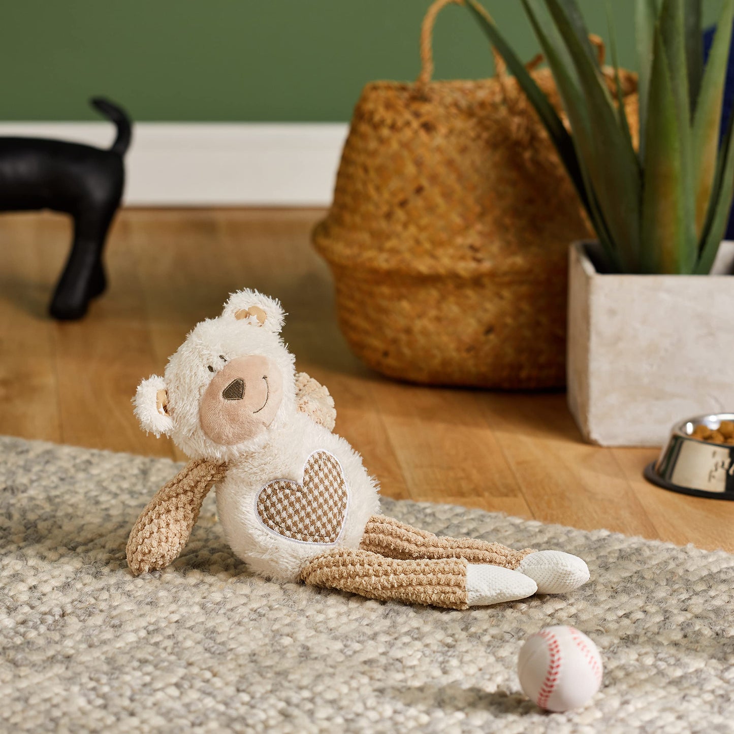 Chubleez Benjamin Bear Dog Toy – Soft Plush Squeaky Comfort Toy for Cuddles & Play (42cm)