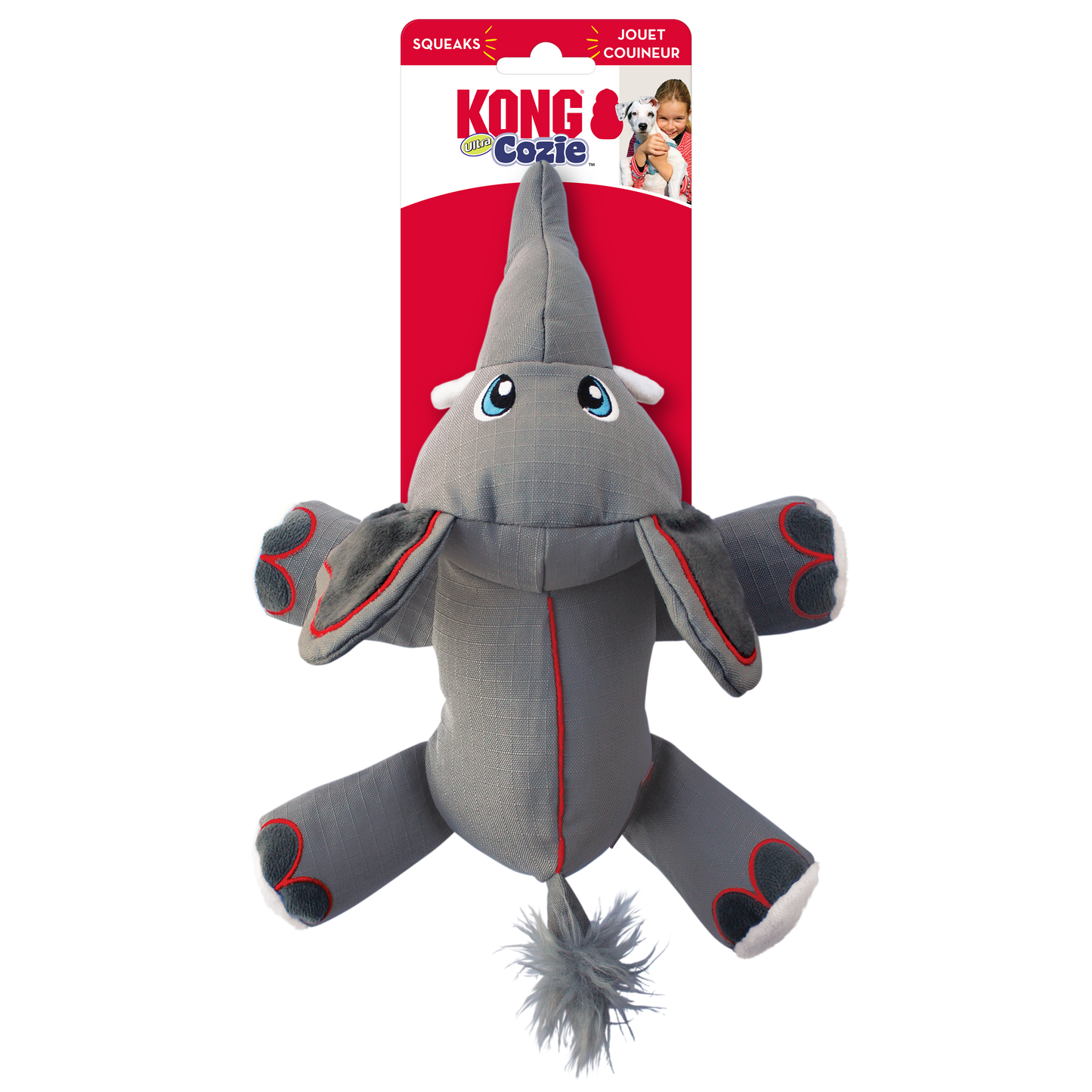 Kong Cozie | Ultra Tough Ella Elephant Dog Toy