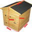 Traditional Apex Wooden Dog Kennel with Door