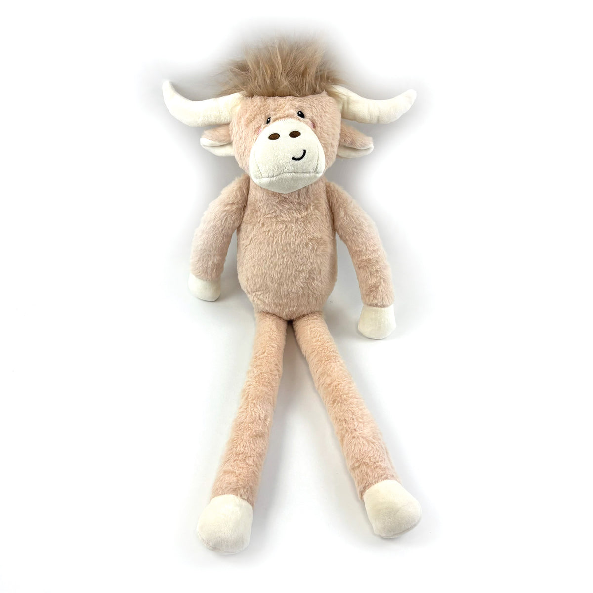 Jumbo Hettie Highland Cow 🐂 Plush Christmas Dog Toy by Happy Pet