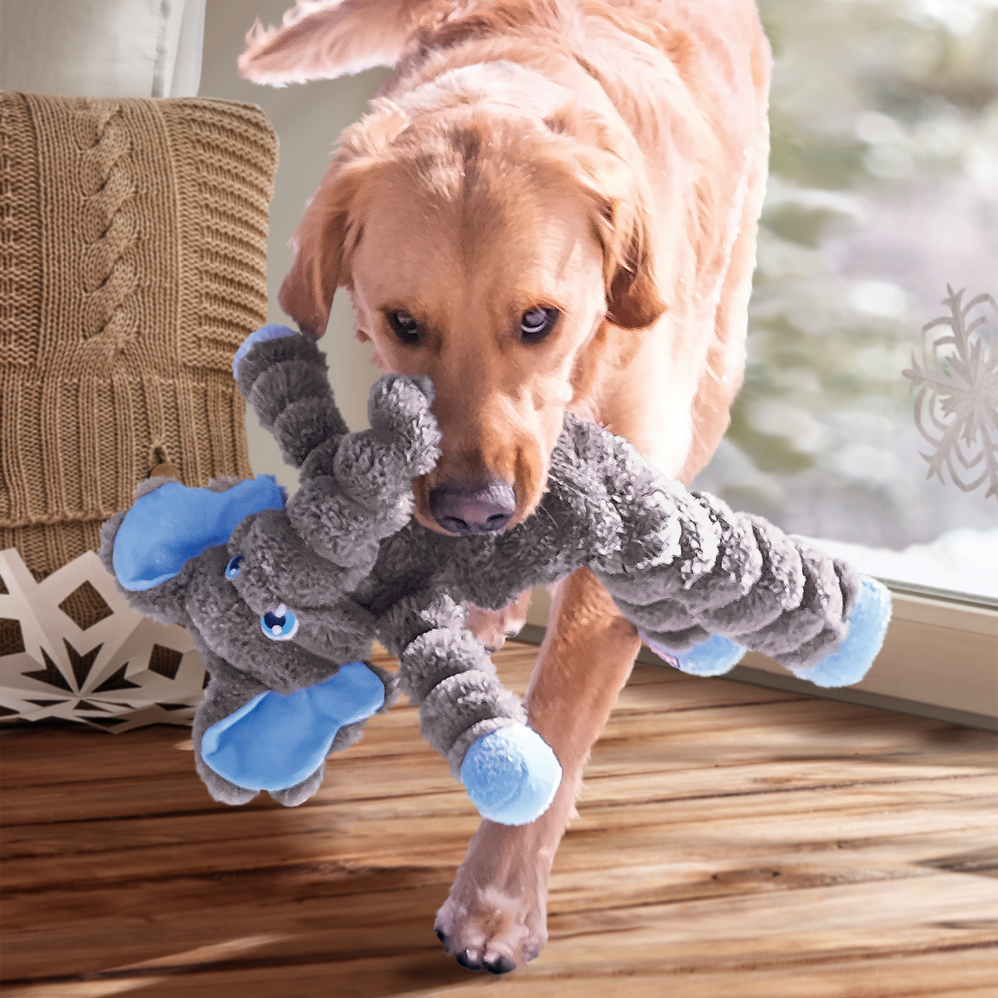 KONG Shakers Crumples Elephant | XL Soft Dog Toy
