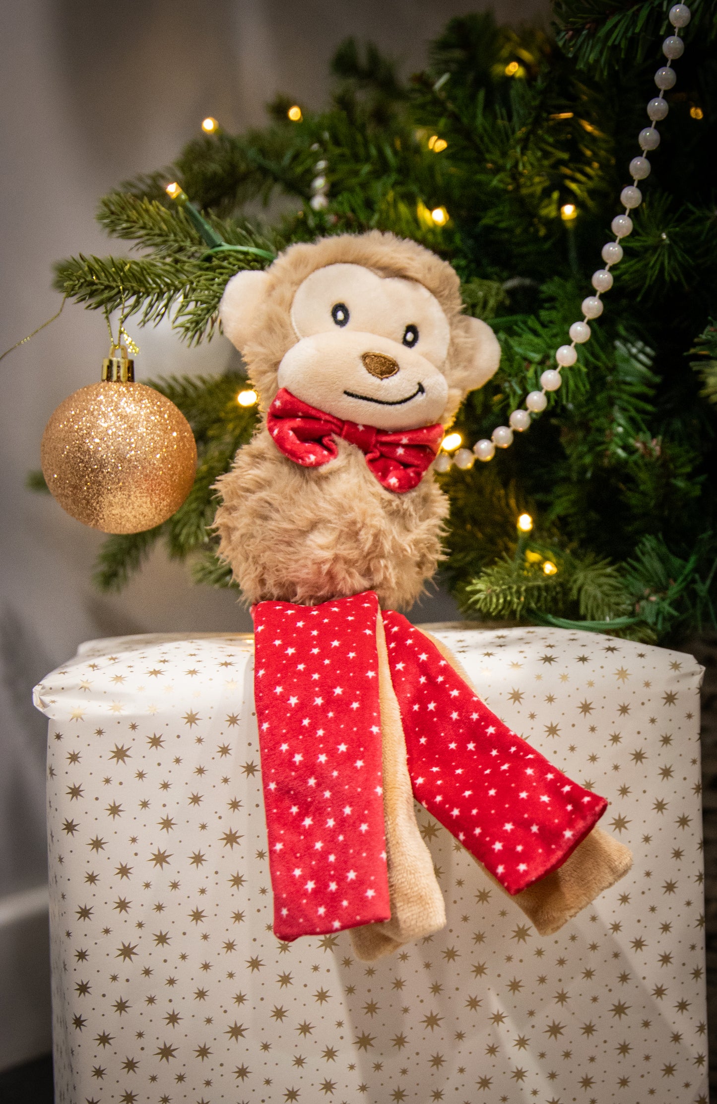 Rosewood Max Monkey | Festive Dog Toy