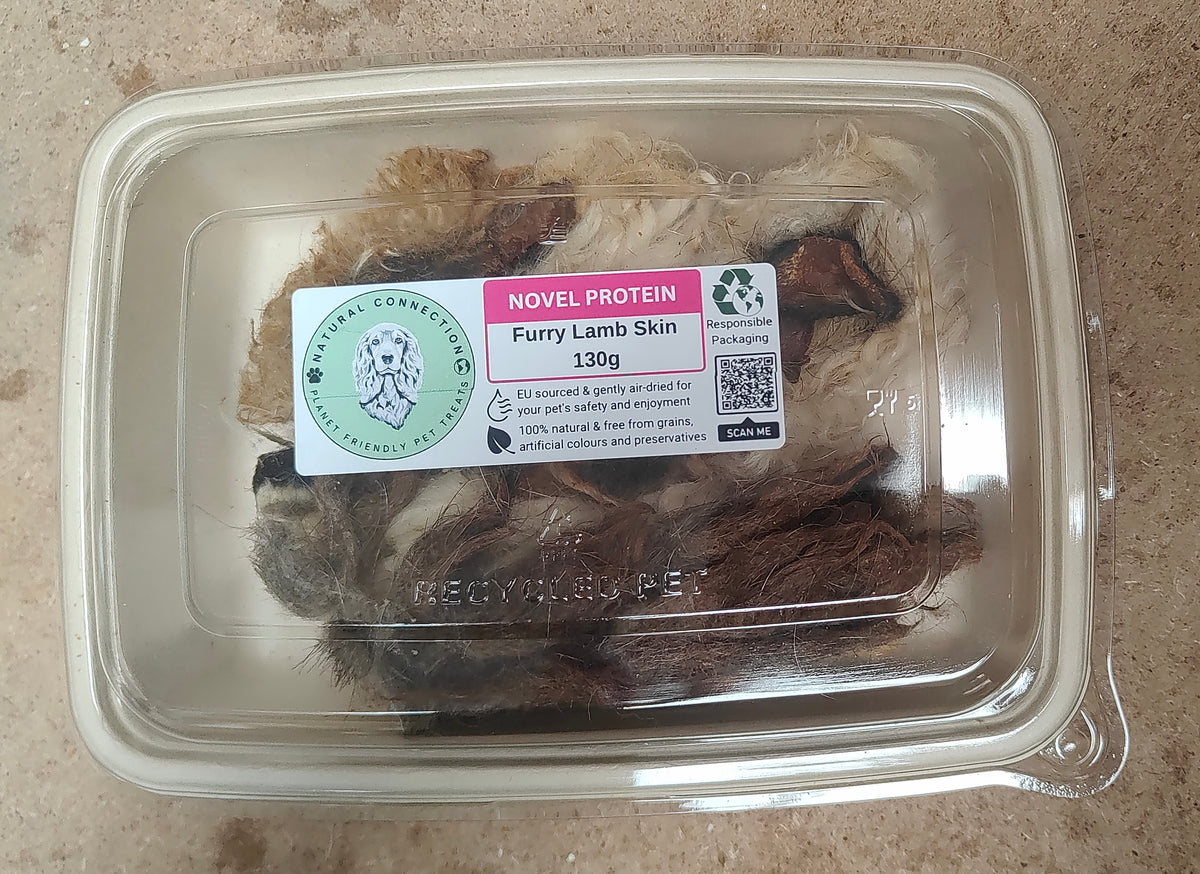 Furry Lamb Skin Sticks | Novel Protein Dog Treat by Natural Connection