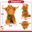 Jumbo Festive Highland Cow 🐂 Christmas Dog Toy by Happy Pet