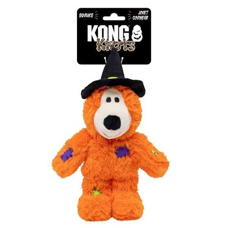 KONG Halloween Orange Witch Bear 🐻 WildKnots Dog Toy