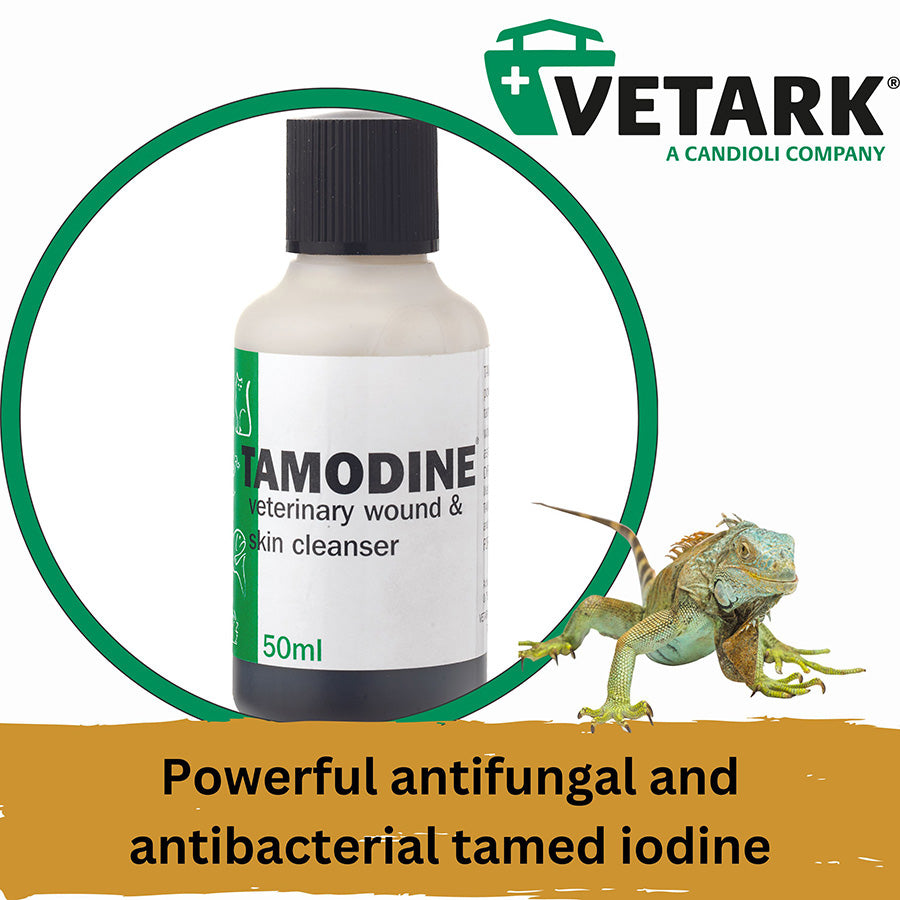 VetArk Tamodine Wound Cleanser 50ml | Antibacterial & Antifungal Povidone-Iodine Ointment