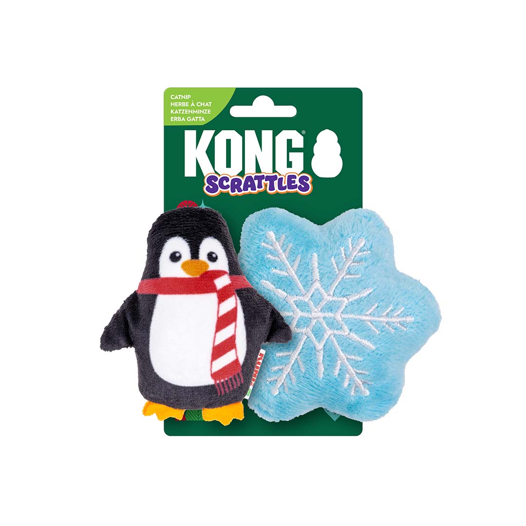 KONG Holiday Scrattles 2 Pack 🎄 Christmas Cat Toy