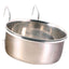 Trixie | Cage & Crate Bowl | Dog, Cat, Bird & Small Pet Stainless Steel Hook-On Coop Cup