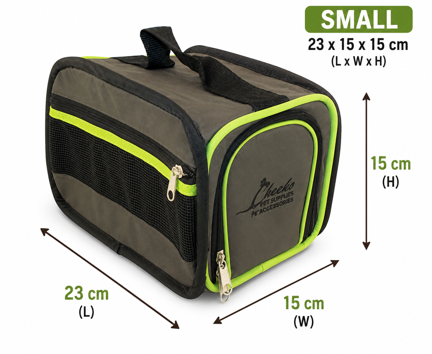 Cheeko Easy-Up Mini Pet Transporter | Portable Fabric Small Animal Carrier
