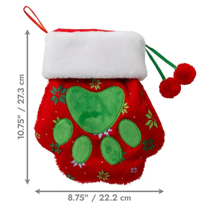 KONG Holiday Stocking Paw Red Large 🎄 Christmas Dog Gift