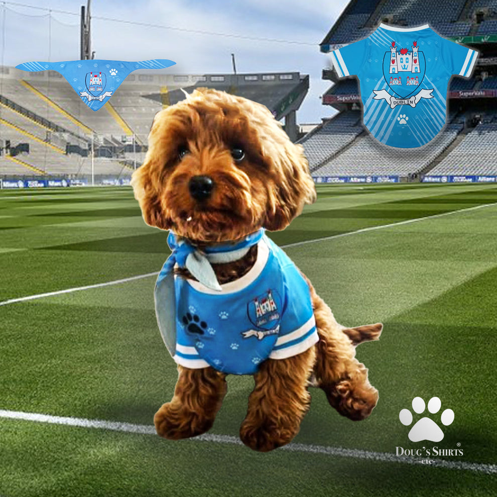 Dublin GAA Dog Jersey County Football Shirt for Dogs