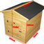 Traditional Apex Wooden Dog Kennel with Door