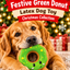 Festive Green Donut Latex 🍩 Dog Toy by Happy Pet