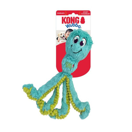 KONG Wubba Octopus | Squeaky Throw & Tug Dog Toy