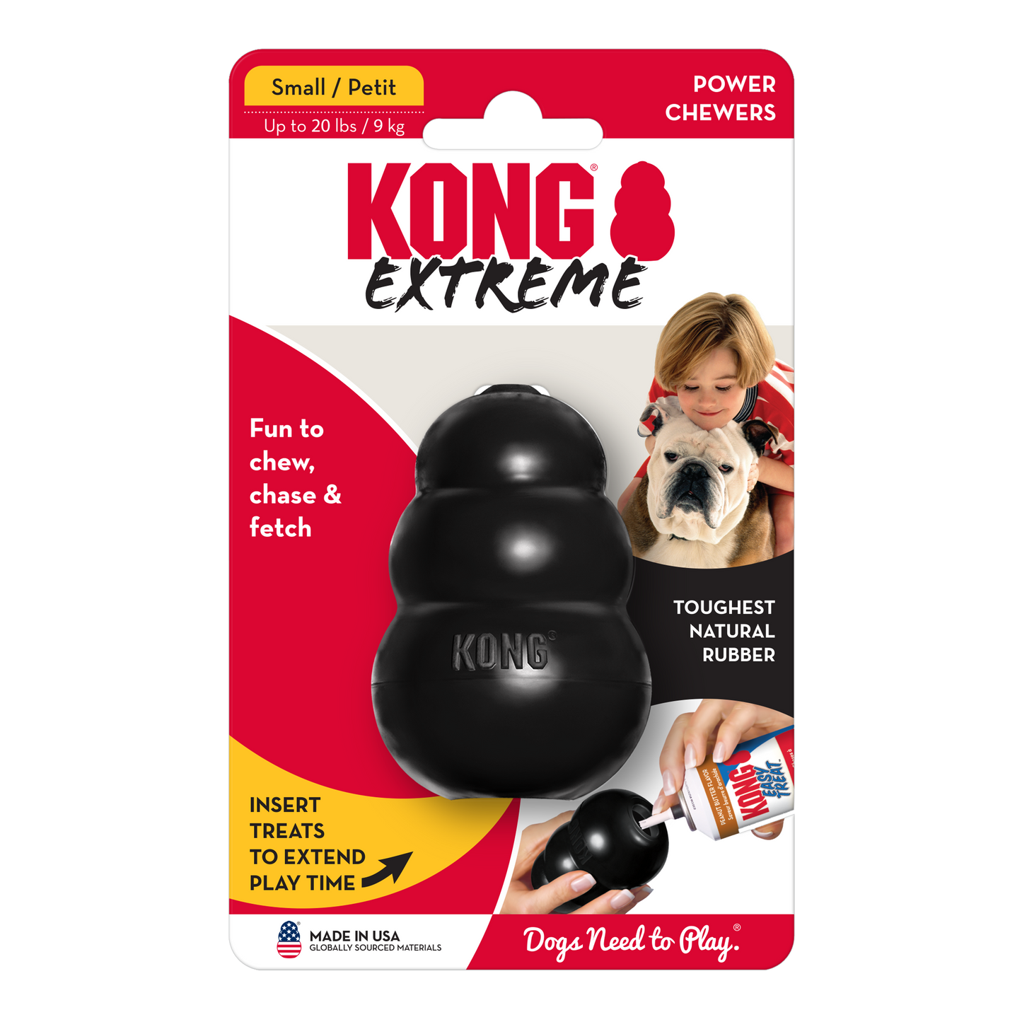 KONG Extreme Rubber Dog Toy | Heavy Duty Chew